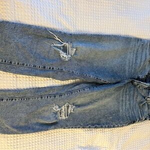 Old Navy Light Blue Distressed Boyfriend Jeans